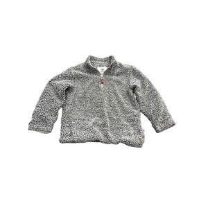 Southbound Boys Gray White Marled Sherpa Fleece 1/4 Zip Pullover Size 7